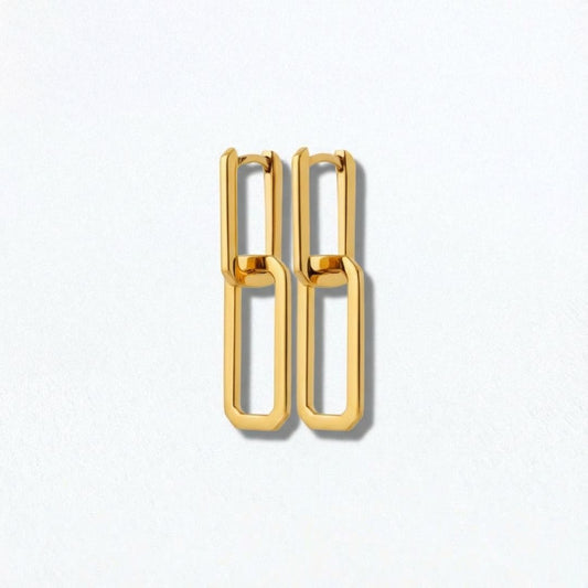 Boucles d'oreilles creole plaqué or 18K 2,5 cm Union Bellaime