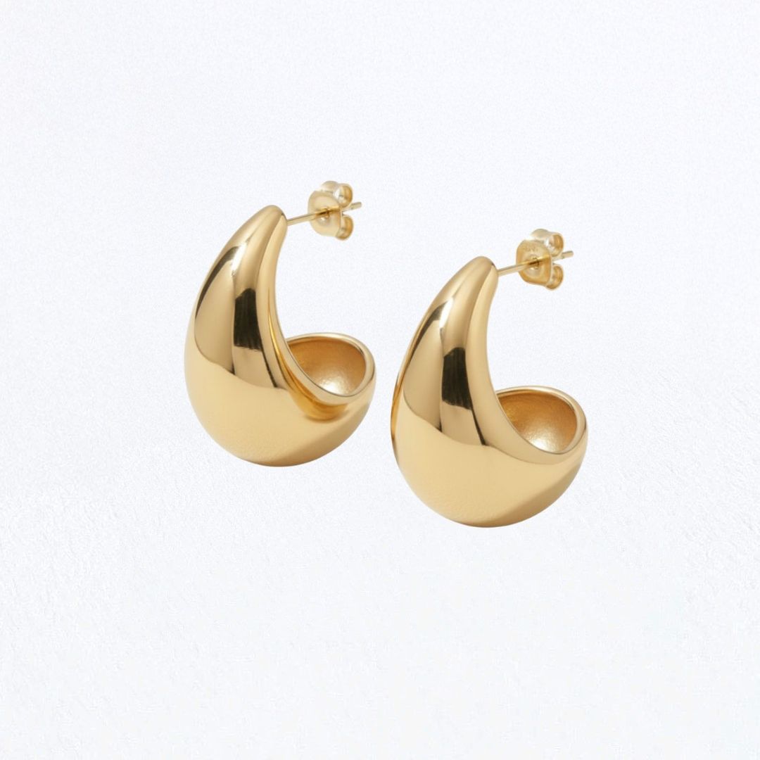 Boucle d'oreille goutte acier inoxydable Bellaime