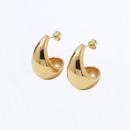 Boucle d'oreille goutte acier inoxydable Bellaime