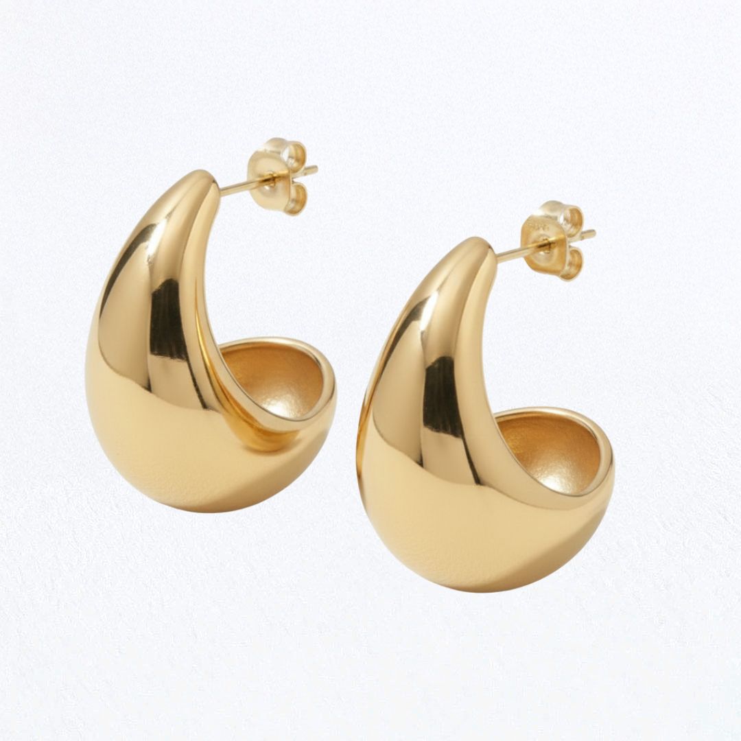Boucles d'oreille goutte acier inoxydable