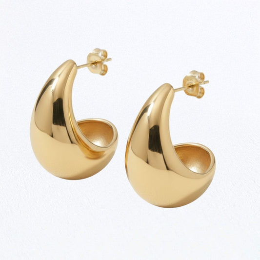 Boucles d'oreille goutte acier inoxydable