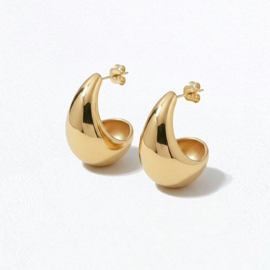 Boucle d'oreille goutte acier inoxydable Bellaime