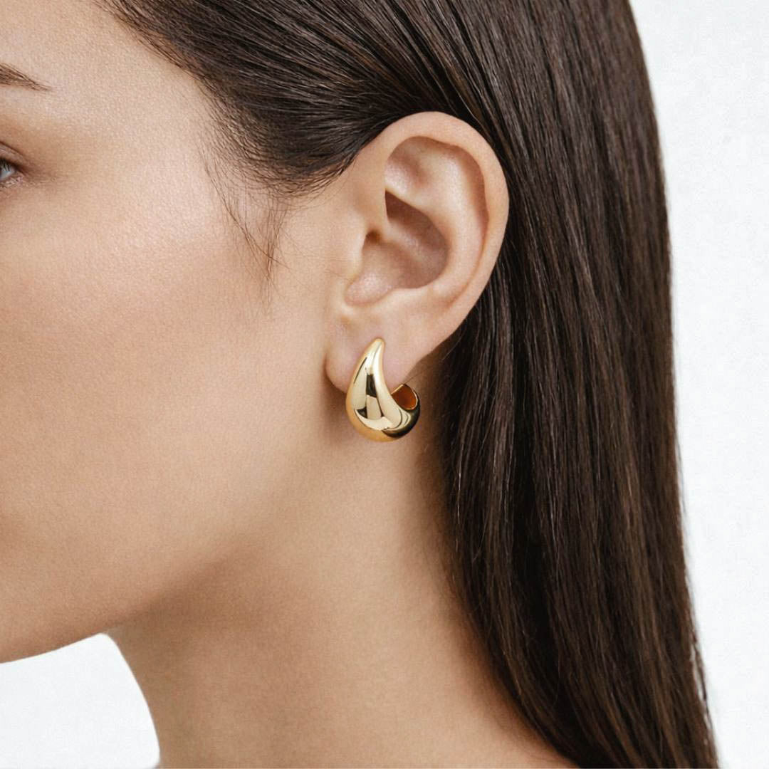 Boucle d'oreille goutte acier inoxydable Bellaime 3