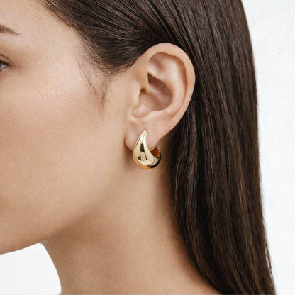 Boucle d'oreille goutte acier inoxydable Bellaime 3