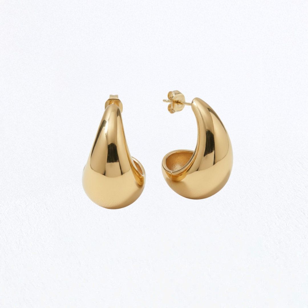 Boucle d'oreille goutte acier inoxydable Bellaime 5