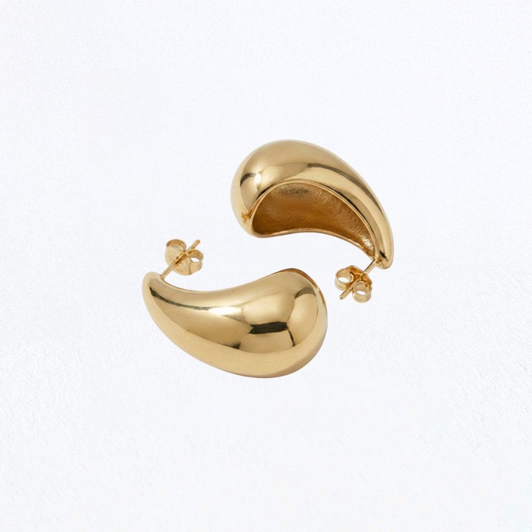 Boucle d'oreille goutte acier inoxydable Bellaime 6