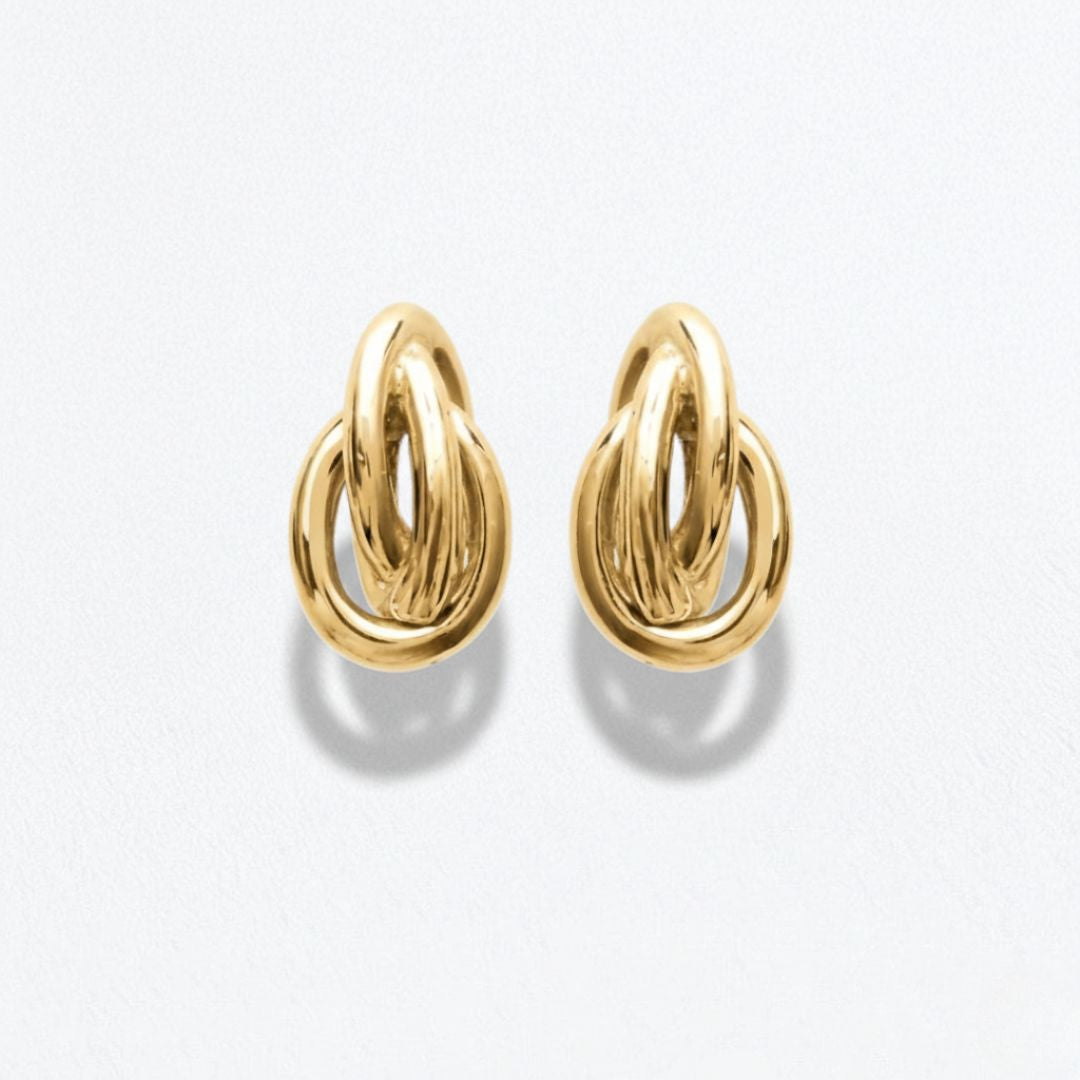 Boucles d'oreilles plaqué or 18K Eternal Flow Bellaime