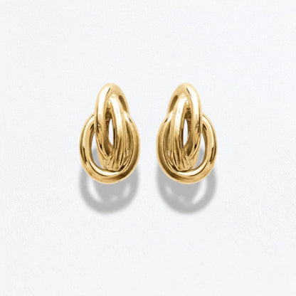 Boucles d'oreilles plaqué or 18K Eternal Flow Bellaime