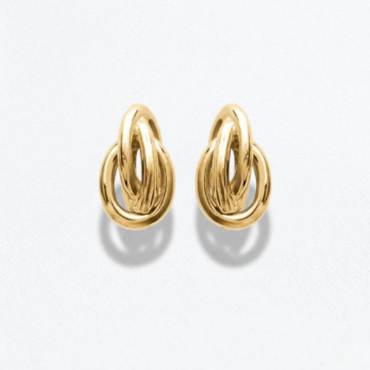 Boucles d'oreilles plaqué or 18K Eternal Flow Bellaime