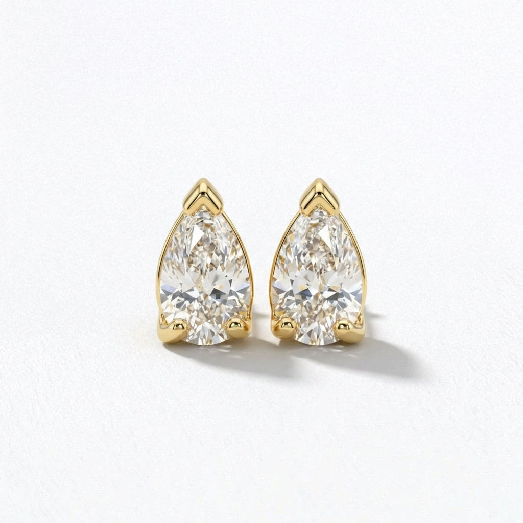 Puces d'Oreilles plaqué or 18K Grace Bellaime