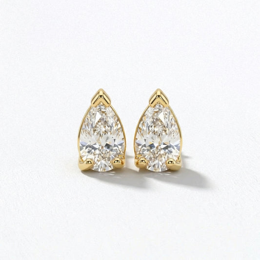 Puces d'Oreilles plaqué or 18K Grace Bellaime