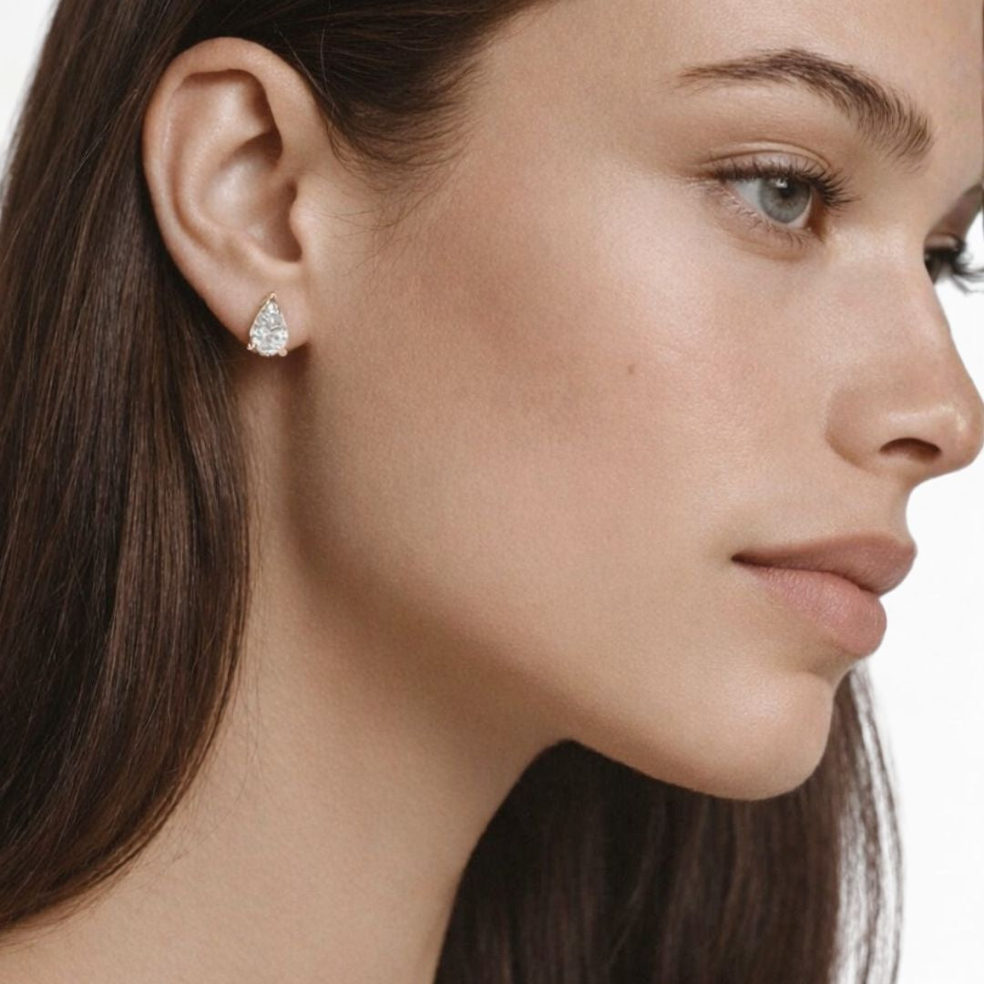 Puces d'Oreilles plaqué or 18K Grace Bellaime 3