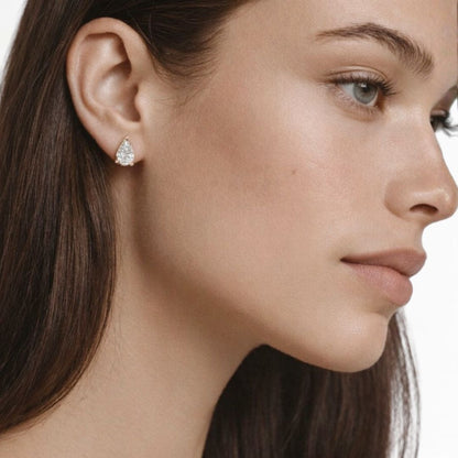 Puces d'Oreilles plaqué or 18K Grace Bellaime 3