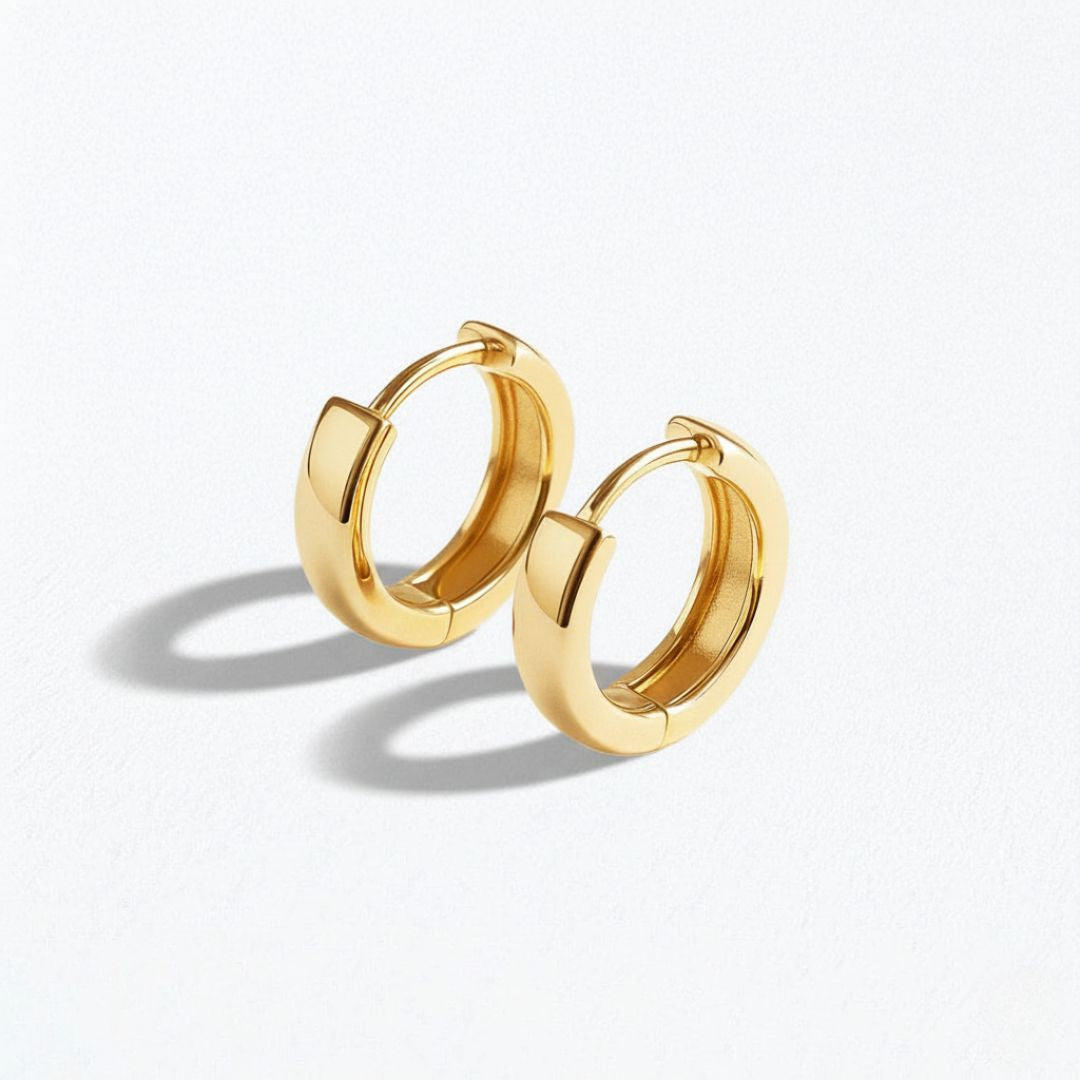 Boucles d'oreilles créoles plaqué or 18K 1,5 cm Buggy Bellaime