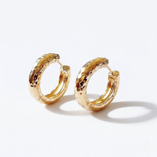 Boucles d'oreilles créoles plaqué or 18K 2 cm Camilla Bellaime