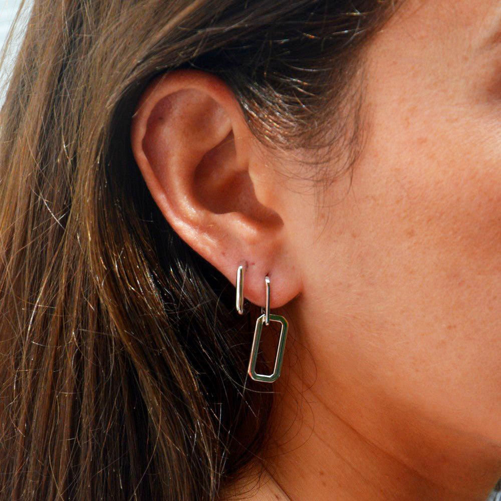 Boucles d'oreilles créoles argent 925 1,3 cm Moove Bellaime 2