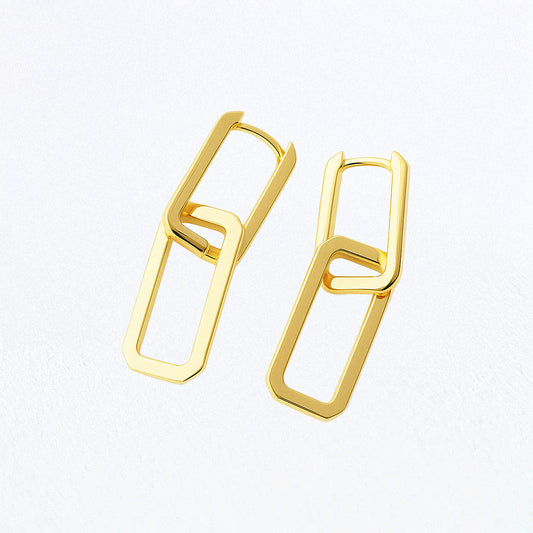 Boucles d'oreilles creole plaqué or 18K 2,5 cm Union Bellaime