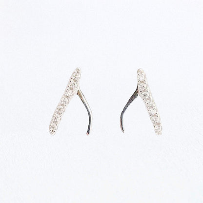 Puces d'Oreilles Yades - Argent 925 Rhodié