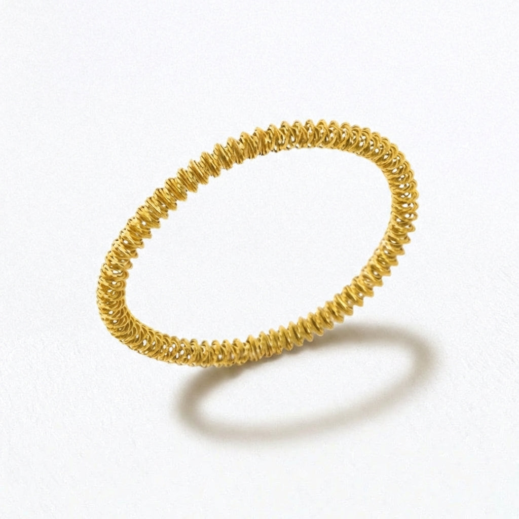 Bracelet acier inoxydable Gold Spiral Bellaime