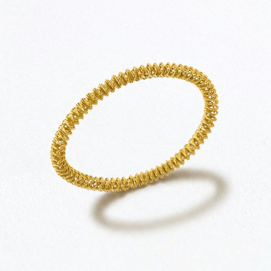 Bracelet acier inoxydable Gold Spiral Bellaime