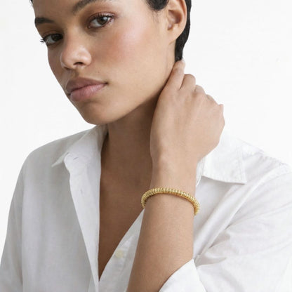 Bracelet acier inoxydable Gold Spiral Bellaime 2