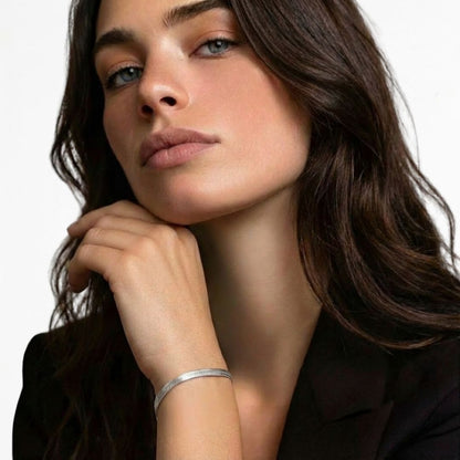 Bracelet cobra argent 925 Rhodié Bellaime 2