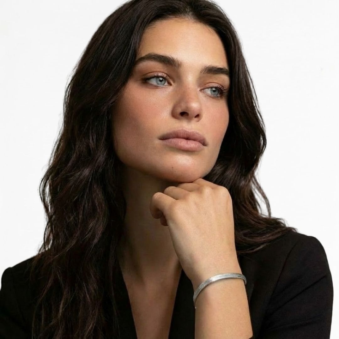 Bracelet cobra argent 925 Rhodié Bellaime 3