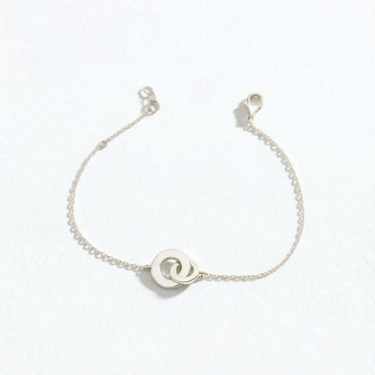 Bracelet anneaux entrelacés argent 925 You and Me Bellaime 4