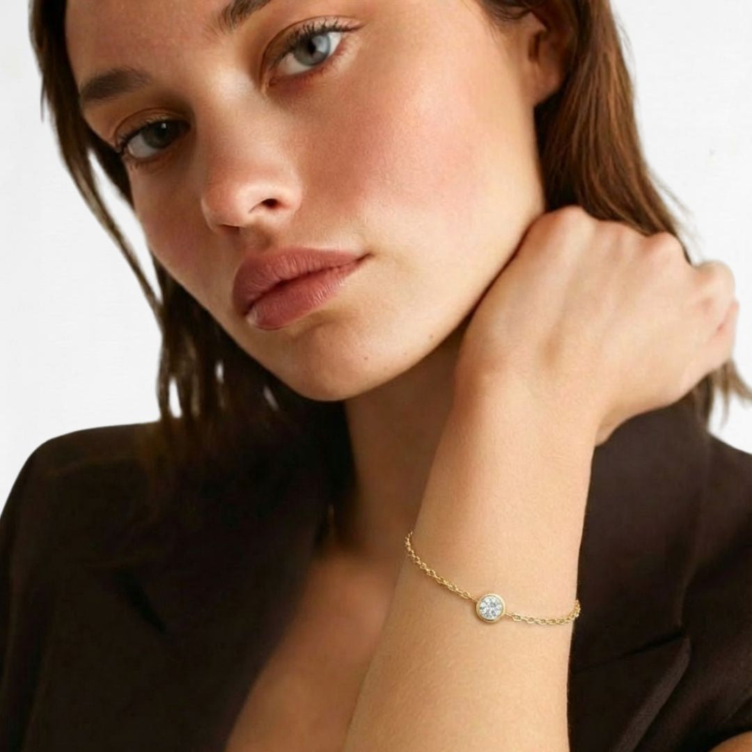 Bracelet plaqué or 18K Celeste Bellaime 3