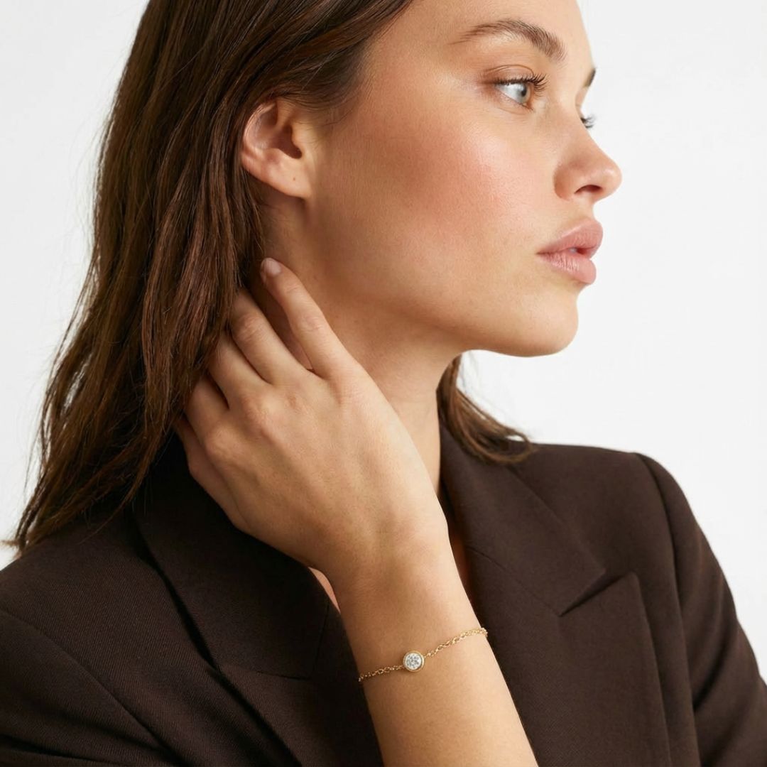 Bracelet plaqué or 18K Celeste Bellaime 2