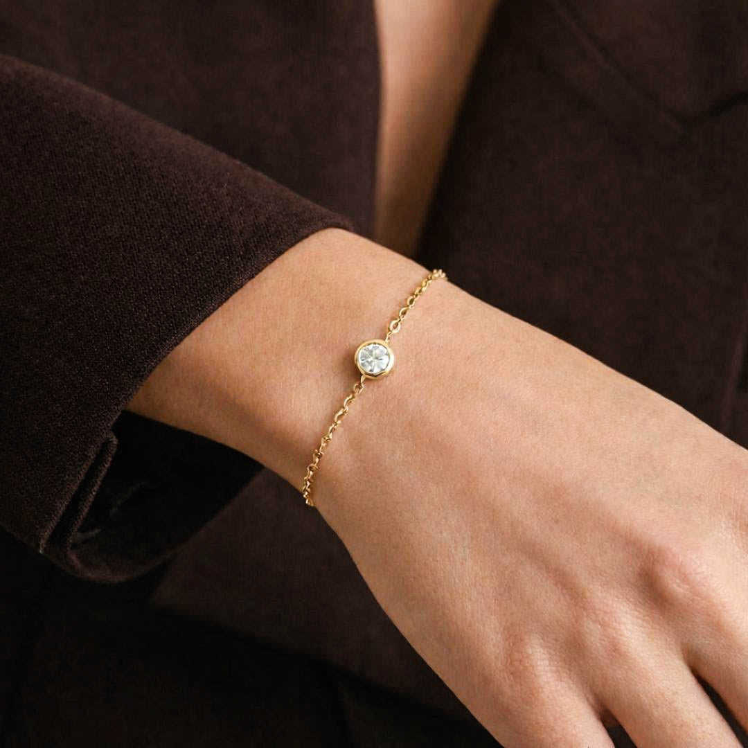 Bracelet plaqué or 18K Celeste Bellaime 4