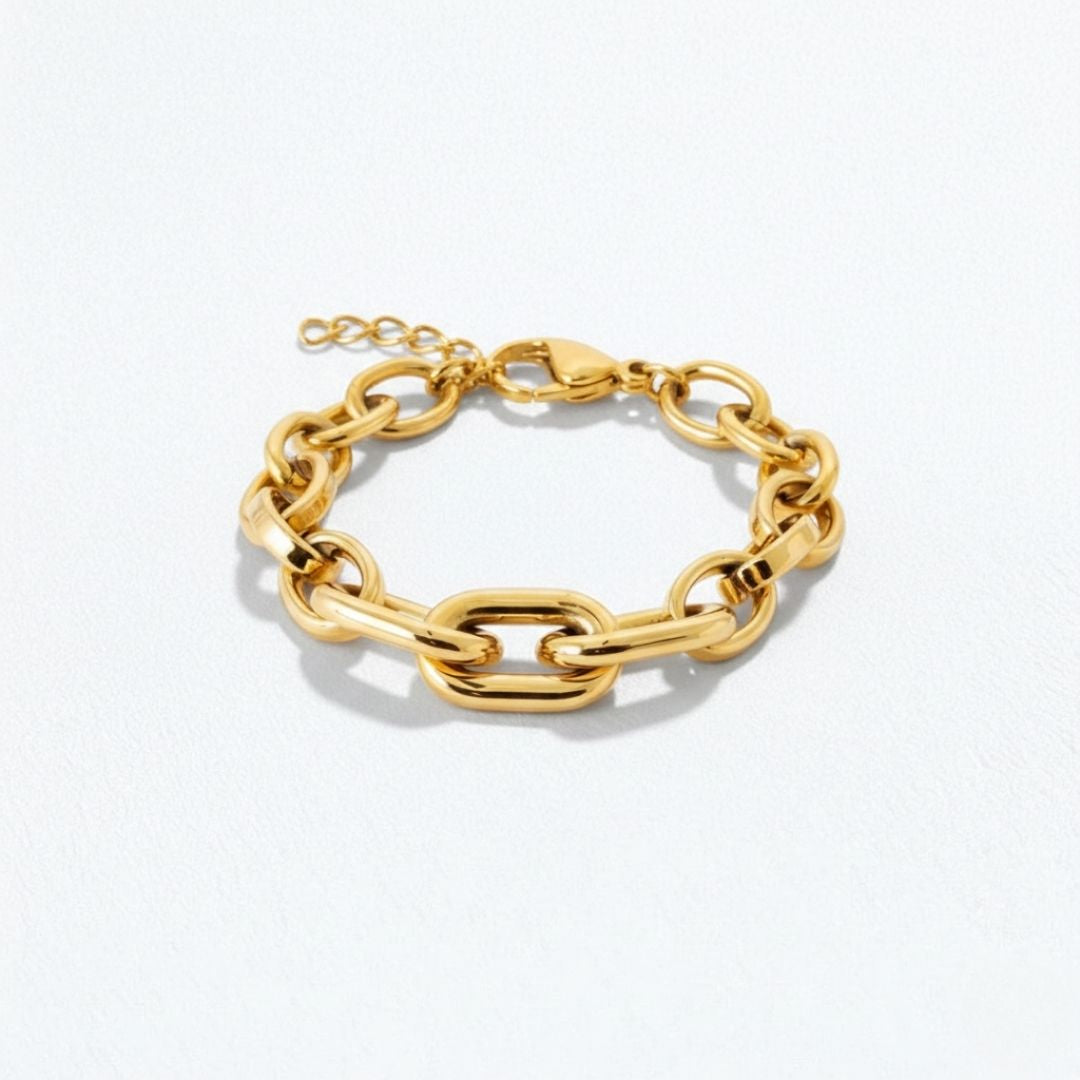 Bracelet chaine acier inoxydable Denise Bellaime