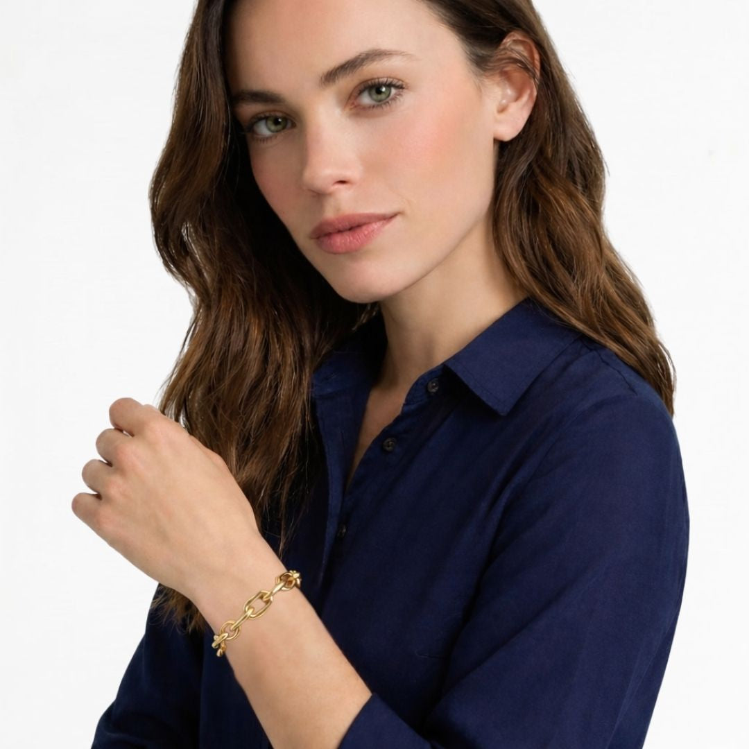 Bracelet chaine acier inoxydable Denise Bellaime 4