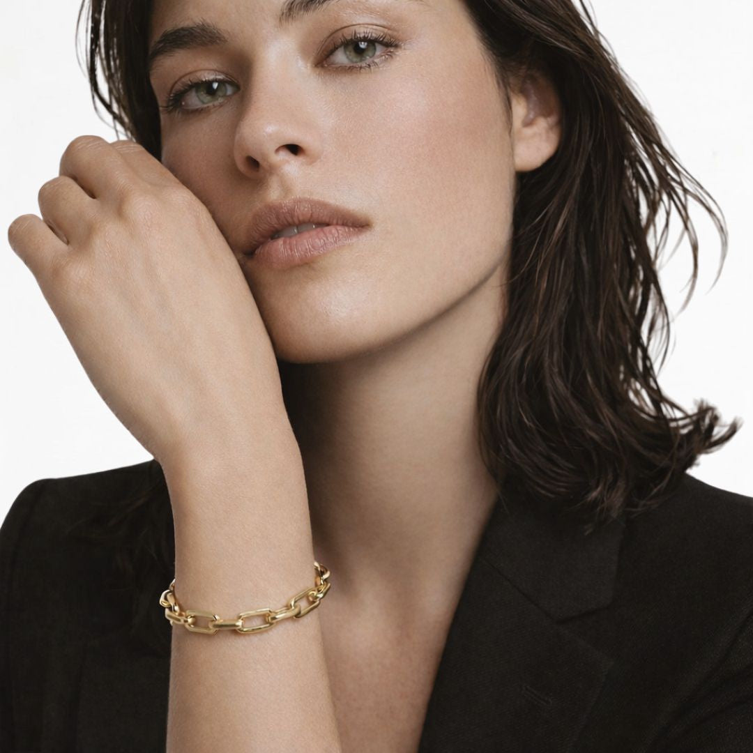 Bracelet chaine acier inoxydable Roxane Bellaime 2