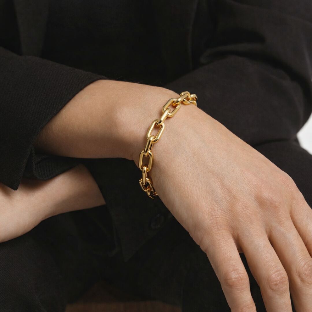 Bracelet chaine acier inoxydable Roxane Bellaime 5