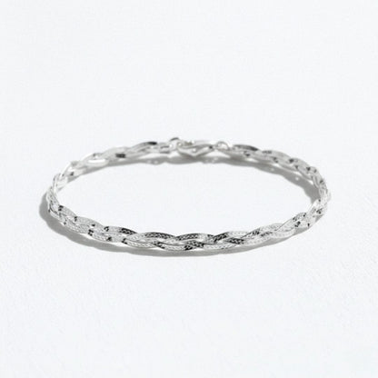 Bracelet chaine torsadé argent 925 Sophie Bellaime