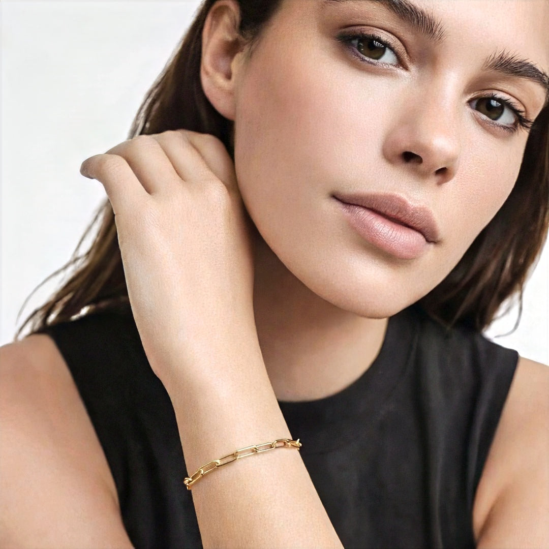 Bracelet chaine plaqué or 18K Charlotte Bellaime 2