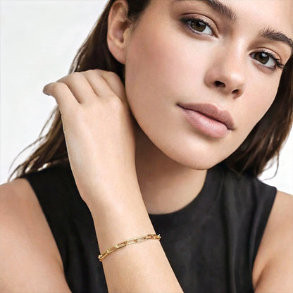 Bracelet chaine plaqué or 18K Charlotte Bellaime 2