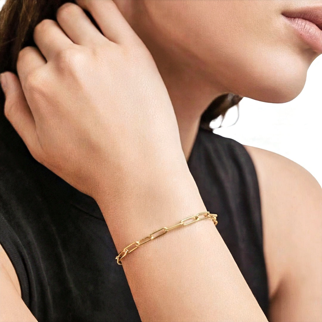 Bracelet chaine plaqué or 18K Charlotte Bellaime 3