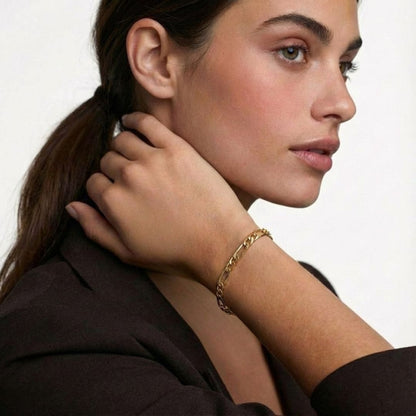 Bracelet chaine plaqué or 18K Agathe Bellaime 2