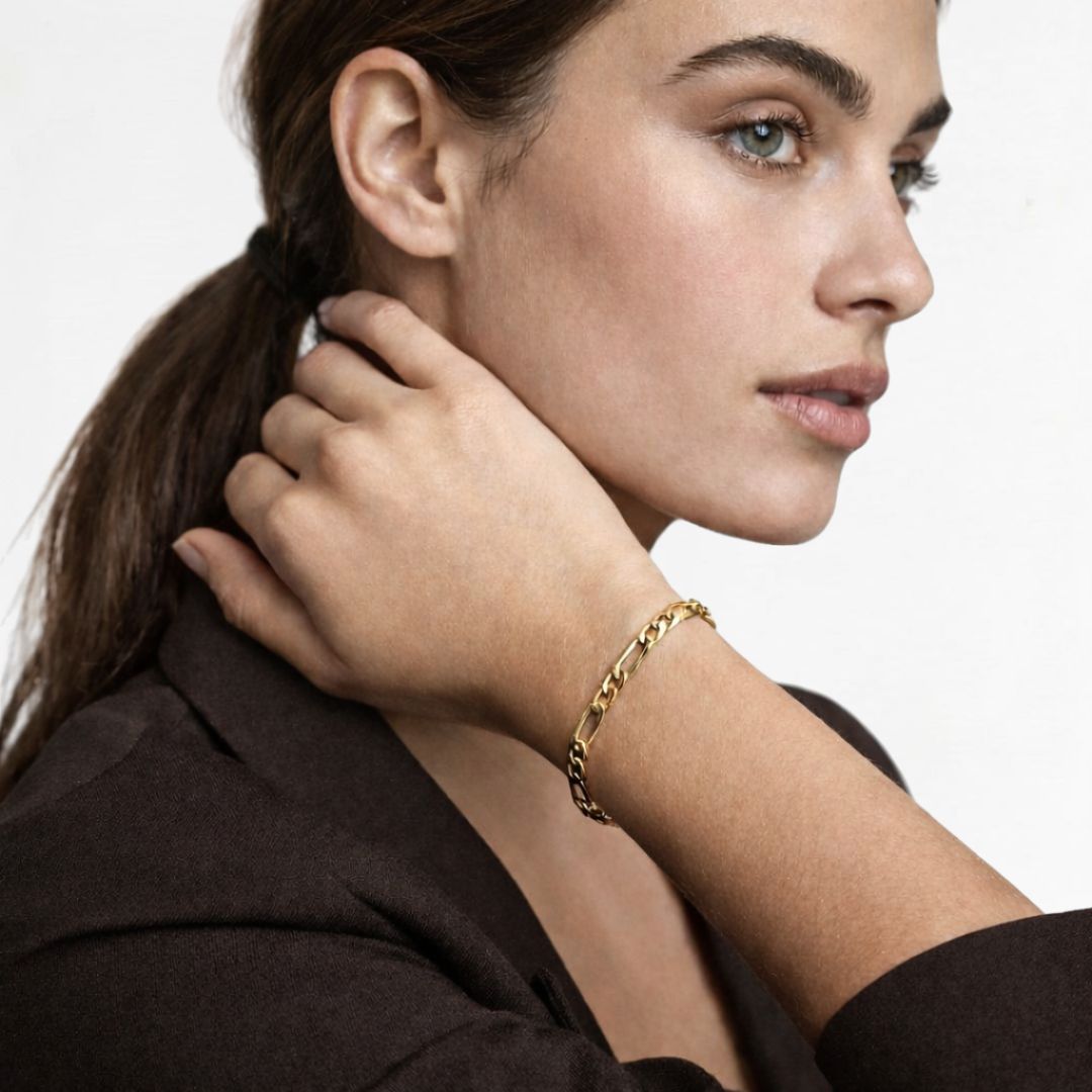Bracelet chaine plaqué or 18K Agathe Bellaime 2