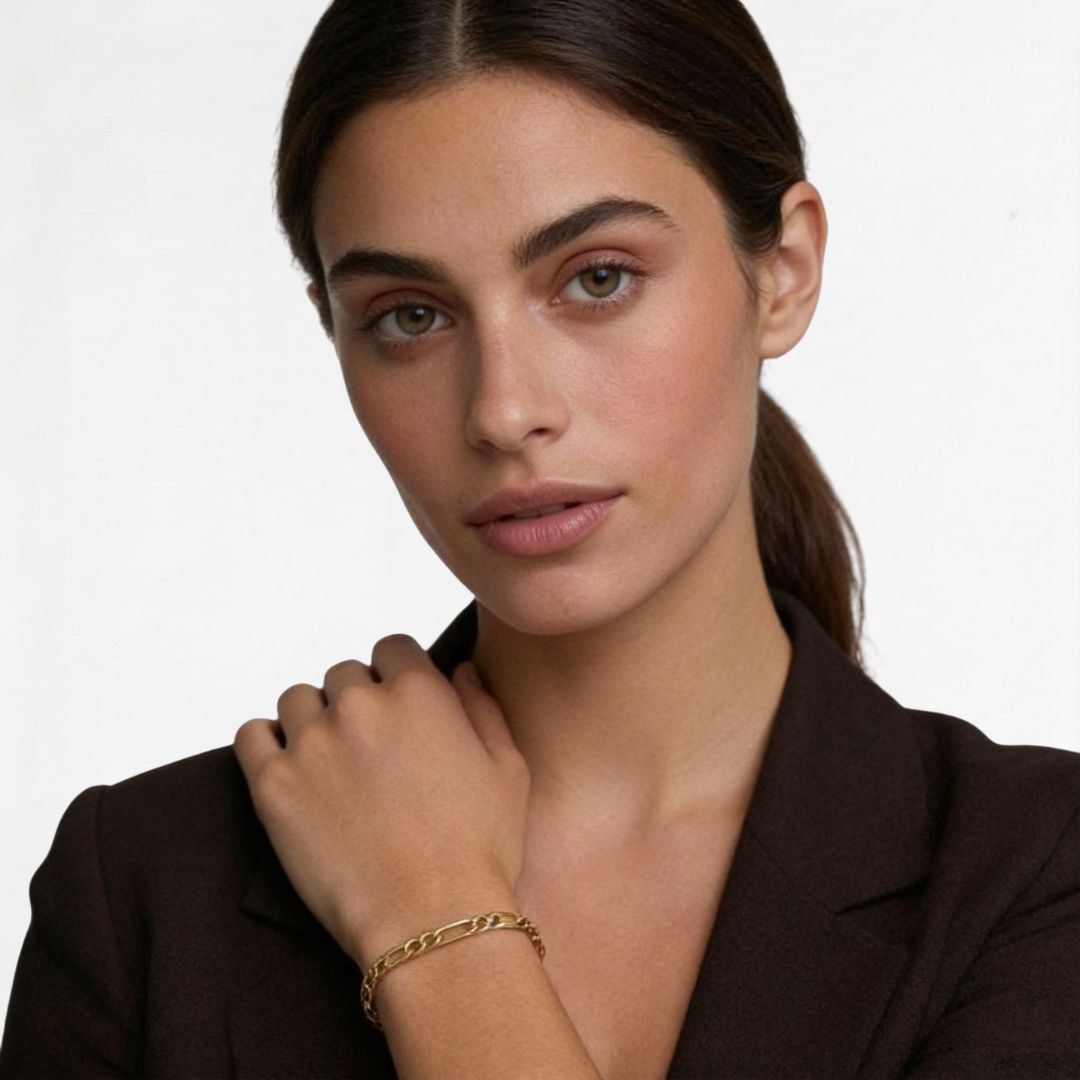 Bracelet chaine plaqué or 18K Agathe Bellaime 4