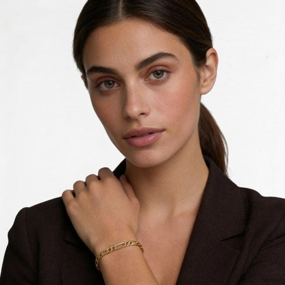 Bracelet chaine plaqué or 18K Agathe Bellaime 4