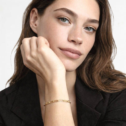 Bracelet chaine plaqué or 18K Anne Bellaime 2