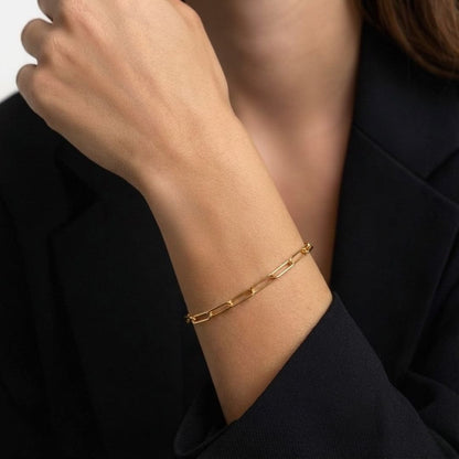 Bracelet chaine plaqué or 18K Anne Bellaime 3