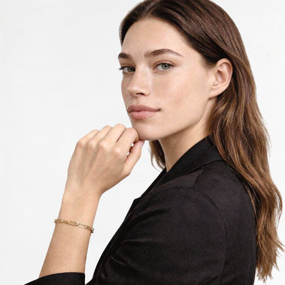Bracelet chaine plaqué or 18K Anne Bellaime 4