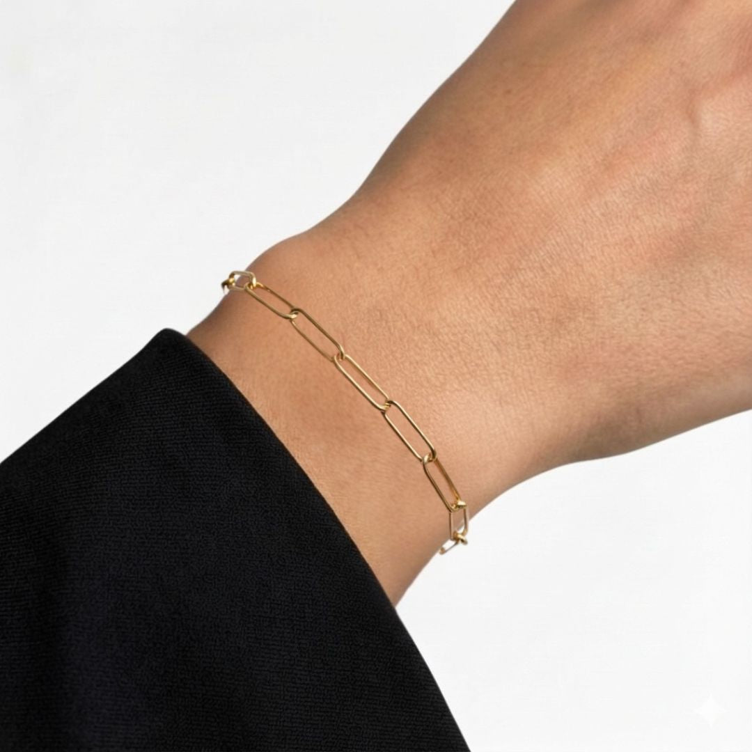 Bracelet chaine plaqué or 18K Anne Bellaime 5