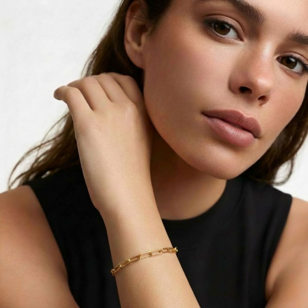 Bracelet chaine plaqué or 18K Charlotte Bellaime 2