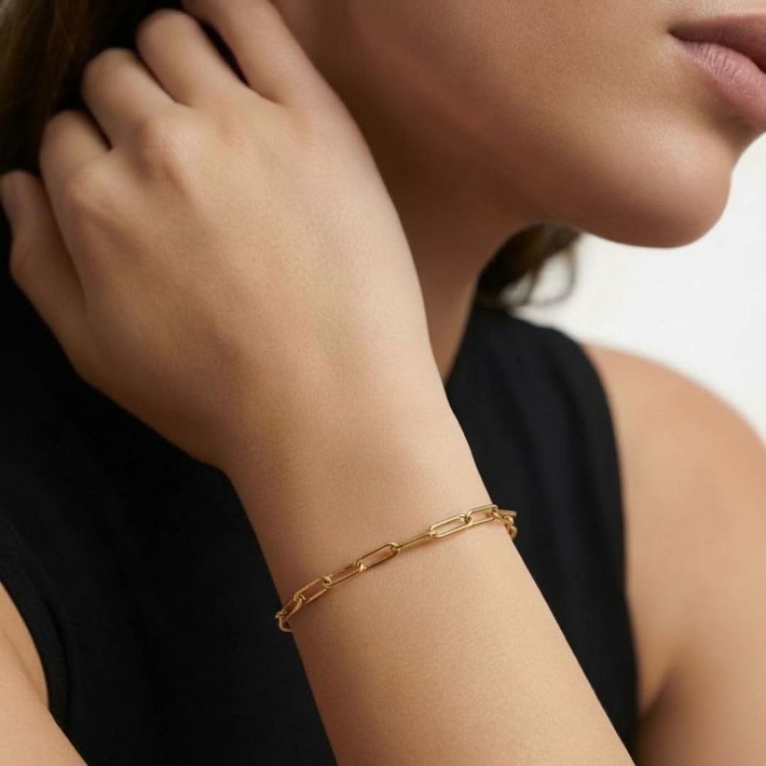 Bracelet chaine plaqué or 18K Charlotte Bellaime 3