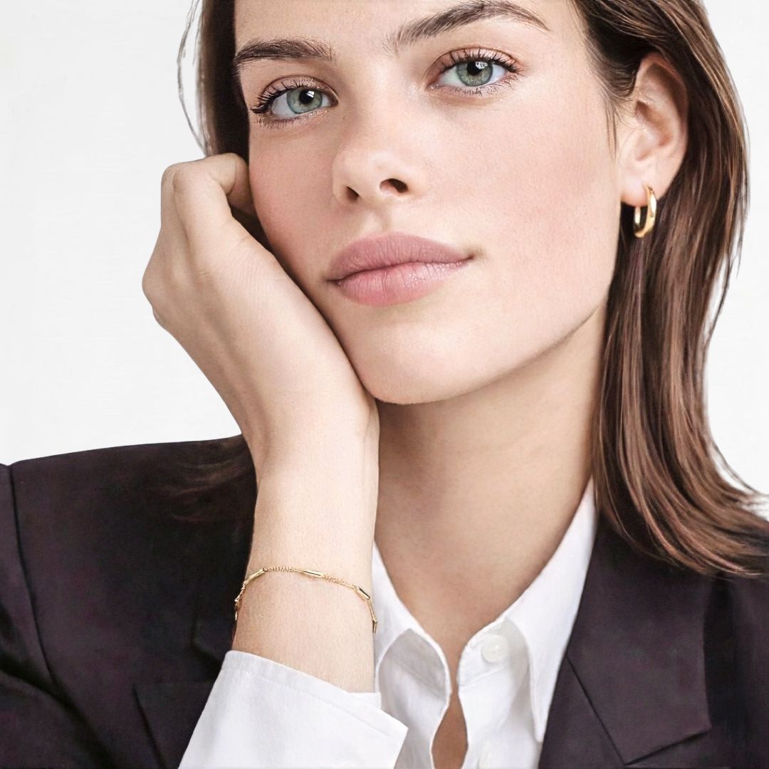 Bracelet chaine plaqué or 18K Constance Bellaime 2